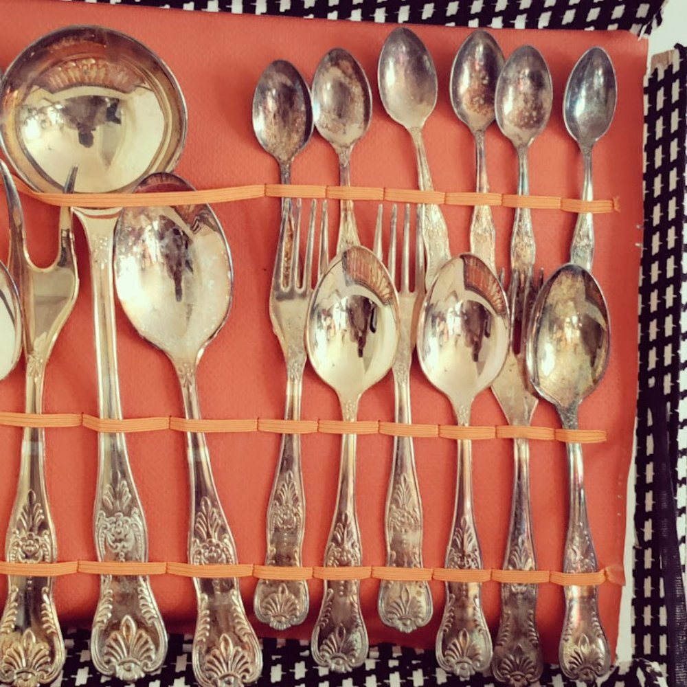 Silver Plated 51 Piece Silverware Set - Picture 4 of 10